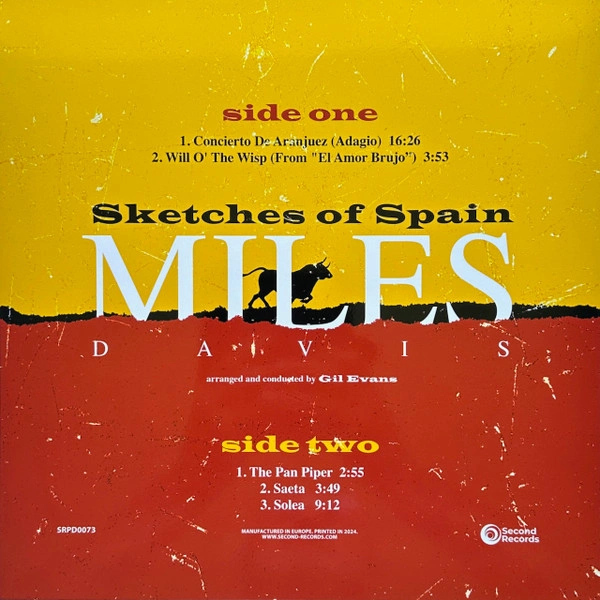 Vinyl Record Miles Davis – Sketches Of Spain (Yellow Marble) LP - img.2