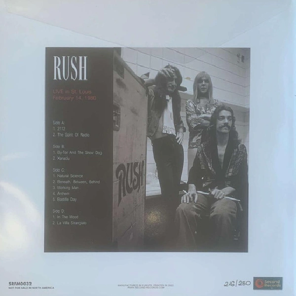 Vinyl Record Rush – Live In St. Louis 1980 (White With Red Splatter) - 2LP - img.2