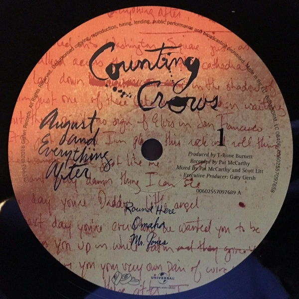 Vinyl Record Counting Crows - August And Everything After - 2LP - img.4