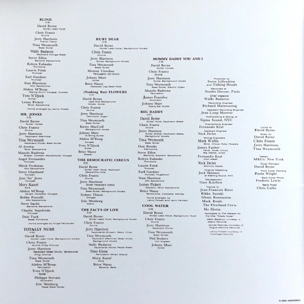 Vinyl Record Talking Heads - Naked LP - img.1
