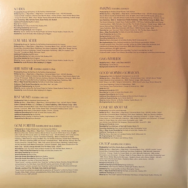 Vinyl Record Mary J. Blige - Good Morning Gorgeous (Deluxe Clear) - 2LP - img.2