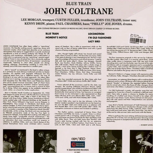 Vinyl Record John Coltrane - Blue Train (Lagoon) LP - img.4