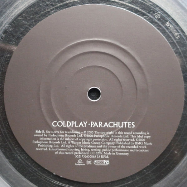 Vinyl Record Coldplay – Parachutes (Clear) LP - img.5