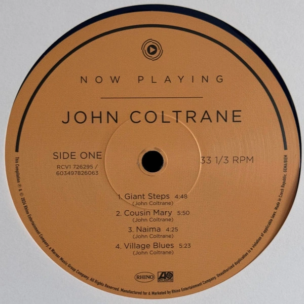 Vinyl Record John Coltrane - Now Playing (coloured) LP - img.3
