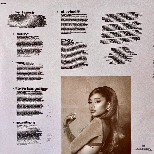 Vinyl Record Ariana Grande - Positions (Green With White Marble) LP - img.5