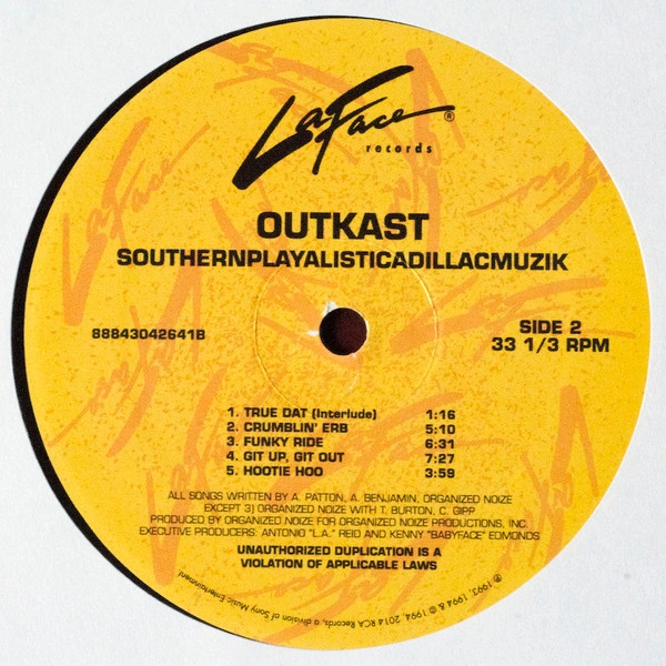 Vinyl Record OutKast - Southernplayalisticadillacmuzik - LP - img.3