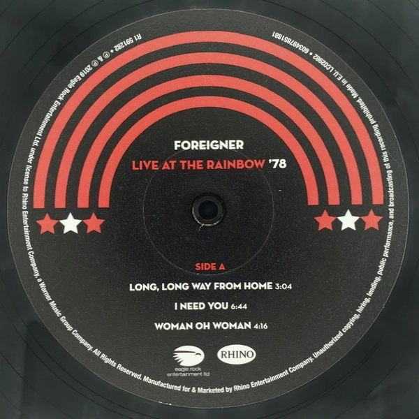 Vinyl Record Foreigner - Live At The Rainbow 78 - 2LP - img.2