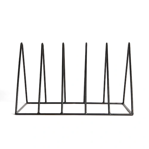 Vinyl record stand MJI Audio Vinyl Records Holder R25A Black - img.2