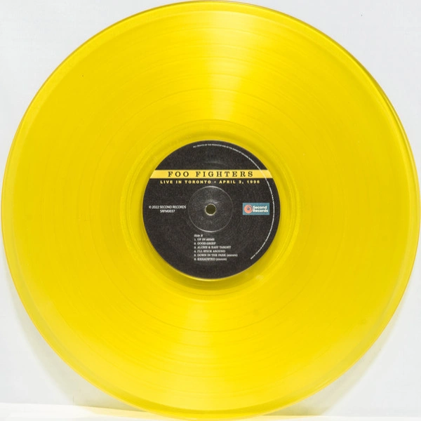 Vinyl Record Foo Fighters – Live In Toronto - 1996 (Yellow) LP - img.3