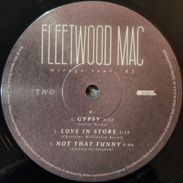 Vinyl Record Fleetwood Mac – Mirage Tour 82 (Black Limited) - 3LP - img.8