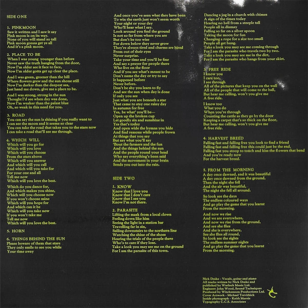 Vinyl Record Nick Drake - Pink Moon LP - img.1