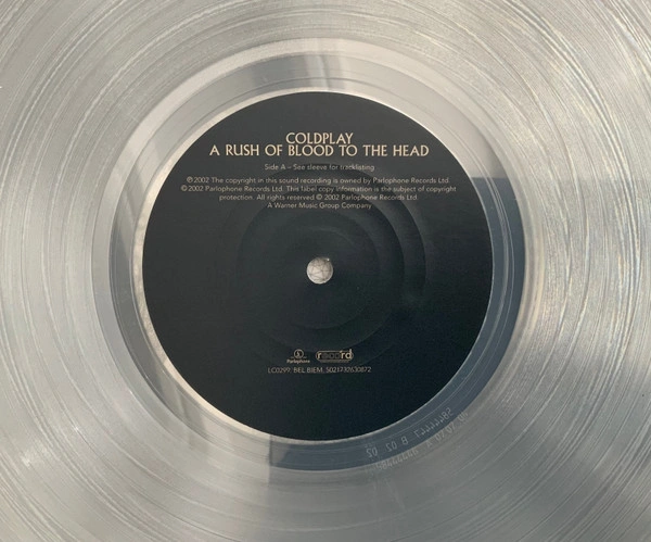 Vinyl Record Coldplay – A Rush Of Blood To The Head (Clear Eco) LP - img.5