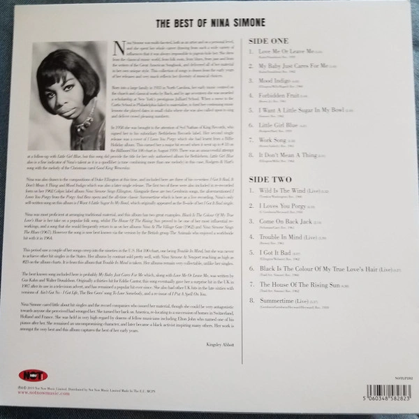 Vinyl Record Nina Simone – The Best Of Nina Simone LP - img.1