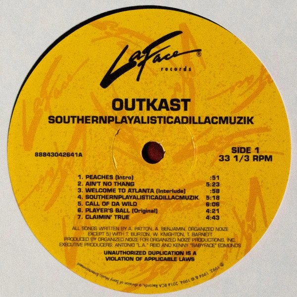 Vinyl Record OutKast - Southernplayalisticadillacmuzik - LP - img.2