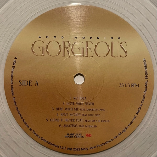 Vinyl Record Mary J. Blige - Good Morning Gorgeous (Deluxe Clear) - 2LP - img.4