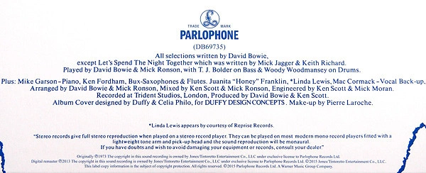 Vinyl Record David Bowie - Aladdin Sane - LP - img.2