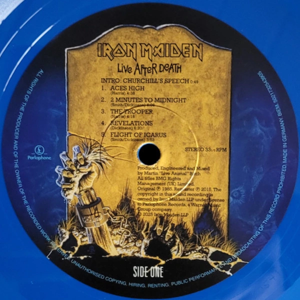 Vinyl Record Iron Maiden - Live After Death (Yellow & Blue) (RSD) - 2LP - img.4