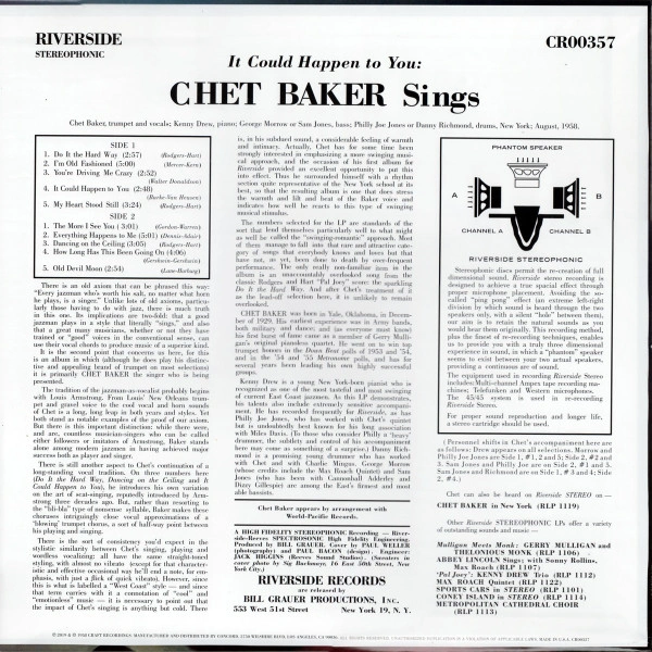 Vinyl Record Chet Baker – It Could Happen to You LP - img.1