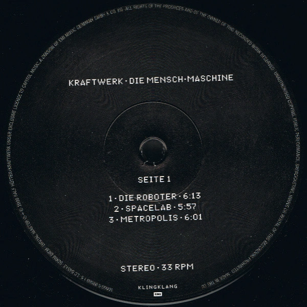 Vinyl Record Kraftwerk - Die Mensch Maschine LP - img.2