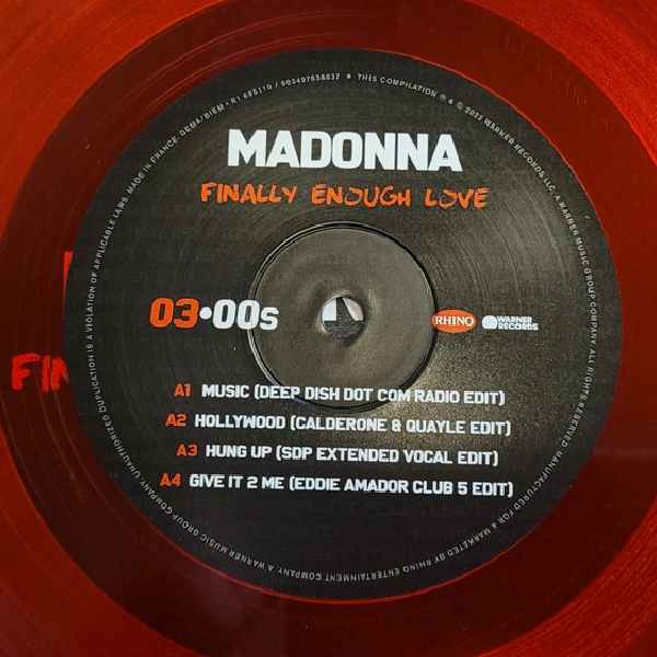 Vinyl Record Madonna - Finally Enough Love (Red, Limited) - 2LP - img.6