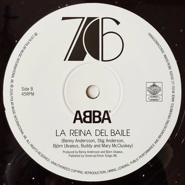 Vinyl Record ABBA - Dancing Queen (Black w/ Sparkles, 50th Anniversary) LP - img.5