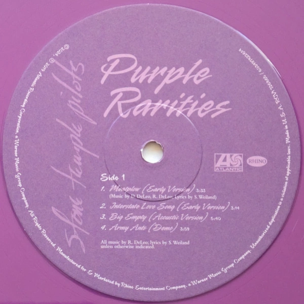 Vinyl Record Stone Temple Pilots – Purple Rarities (Purple) (BLACK FRIDAY) LP - img.3