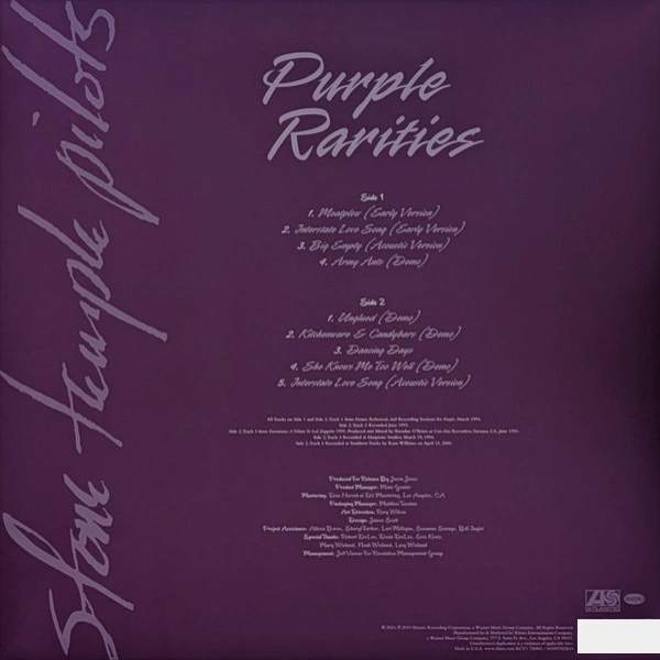 Vinyl Record Stone Temple Pilots – Purple Rarities (Purple) (BLACK FRIDAY) LP - img.2