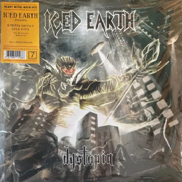 Vinyl Record Iced Earth – Dystopia (Gold in Triple Gatefold) LP - img.3