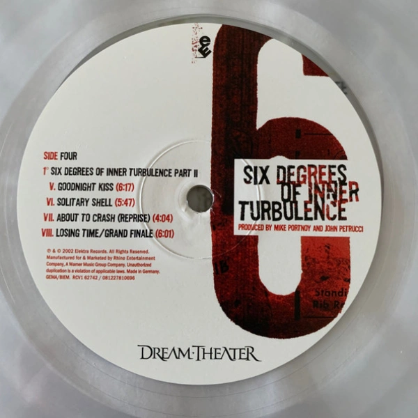 Vinyl Record Dream Theater – Six Degrees Of Inner Turbulence (Clear) - 2LP - img.7