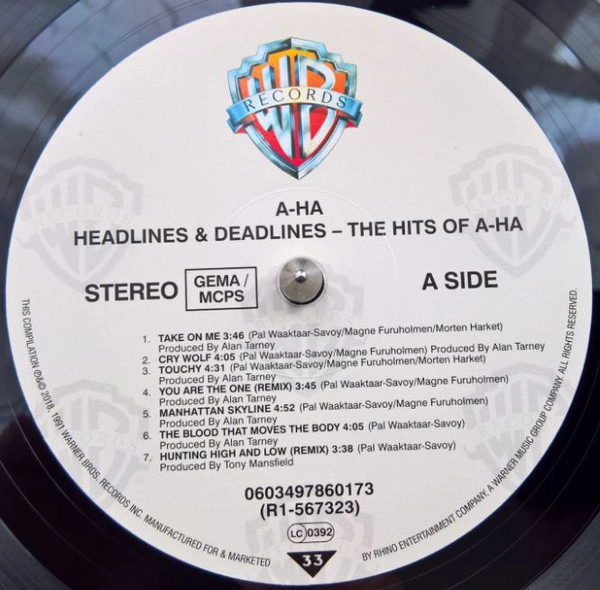 Vinyl Record a-ha - Headlines And Deadlines - The Hits Of a-ha - LP - img.3