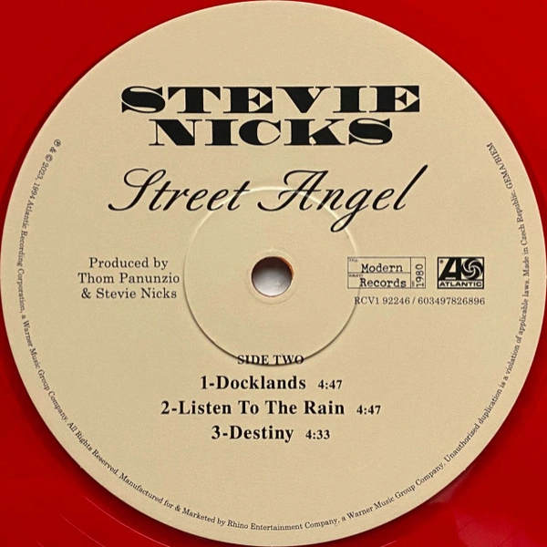 Vinyl Record Stevie Nicks – Street Angel (coloured) - 2LP - img.6
