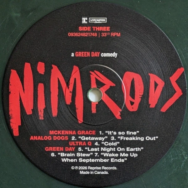 Vinyl Record Various Artists - Nimrods (The Soundtrack) (Green (Freds Hair Green)) - 2LP - img.6