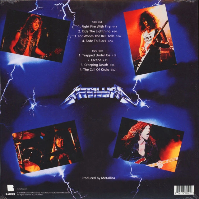 Vinyl Record Metallica – Ride The Lightning LP - img.1