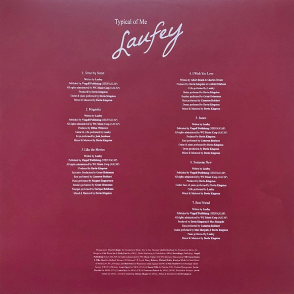 Vinyl Record Laufey – Typical Of Me (Black) LP - img.5