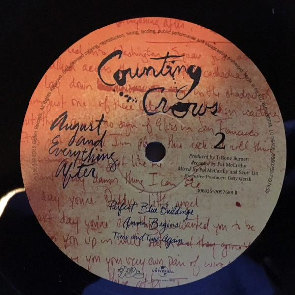 Vinyl Record Counting Crows - August And Everything After - 2LP - img.5