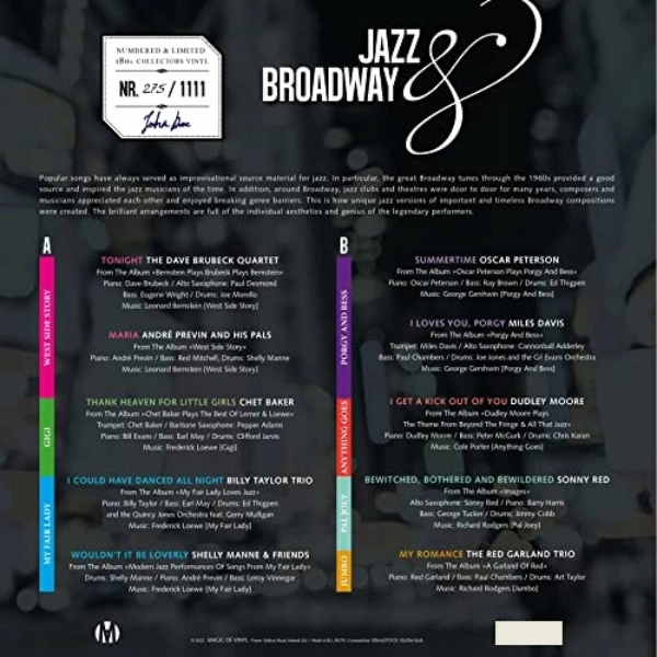 Vinyl Record Various Artists - Jazz And Broadway (Marbled Vinyl) LP - img.2