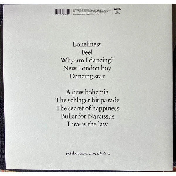 Vinyl Record Pet Shop Boys – Nonetheless LP - img.1