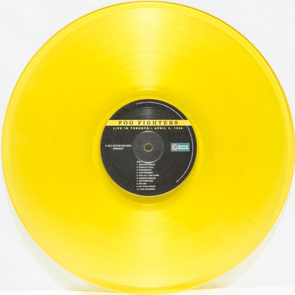 Vinyl Record Foo Fighters – Live In Toronto - 1996 (Yellow) LP - img.4