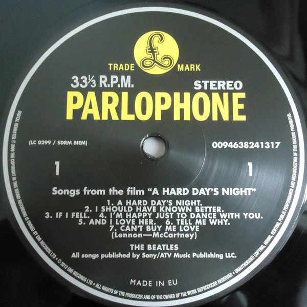 Vinyl Record The Beatles - A Hard Day's Night - img.2