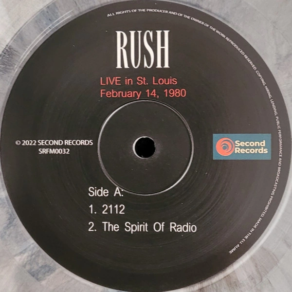 Vinyl Record Rush – Live In St. Louis 1980 (Grey Marbled) - 2LP - img.7