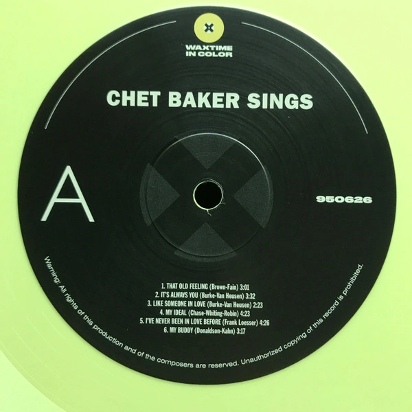 Vinyl Record Chet Baker – Chet Baker Sings (Yellow) LP - img.4