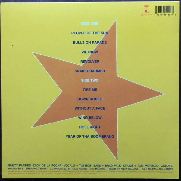 Vinyl Record Rage Against The Machine – Evil Empire LP - img.1