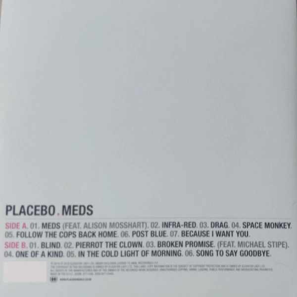 Vinyl Record Placebo – Meds LP - img.1