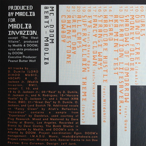 Vinyl Record MF Doom, Madlib, Madvillain - Madvillainy - 2LP - img.6