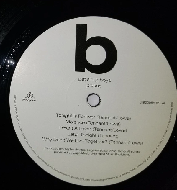 Vinyl Record Pet Shop Boys – Please LP - img.3