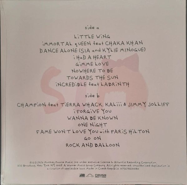 Vinyl Record Sia – Reasonable Woman - Lavender - LP - img.1