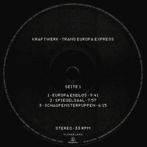 Vinyl Record Kraftwerk - Trans Europa Express (Remaster) LP - img.7