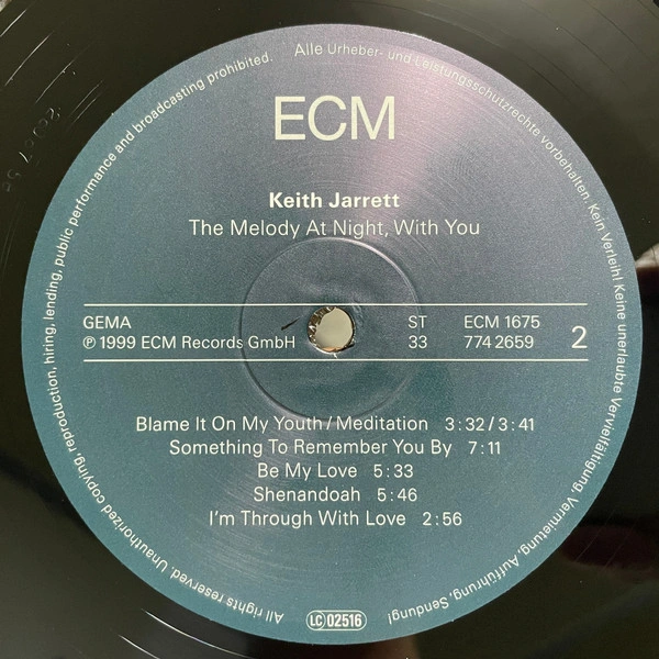 Vinyl Record Keith Jarrett - The Melody At Night, With You LP - img.3