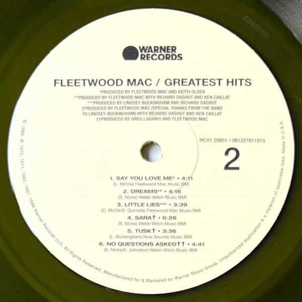 Vinyl Record Fleetwood Mac Greatest Hits (coloured) LP - img.6