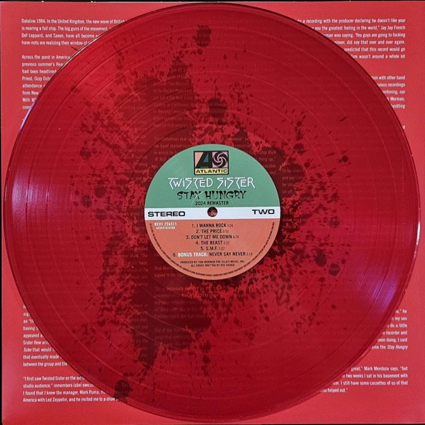 Vinyl Record Twisted Sister - Stay Hungry (40th Anniversary Edition,Translucent Red) - 2LP - img.12